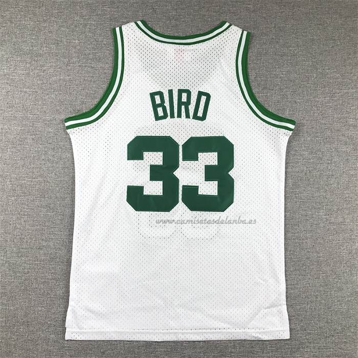Camiseta Nino Boston Celtics Larry Bird NO 33 Mitchell & Ness 1985-86 Blanco